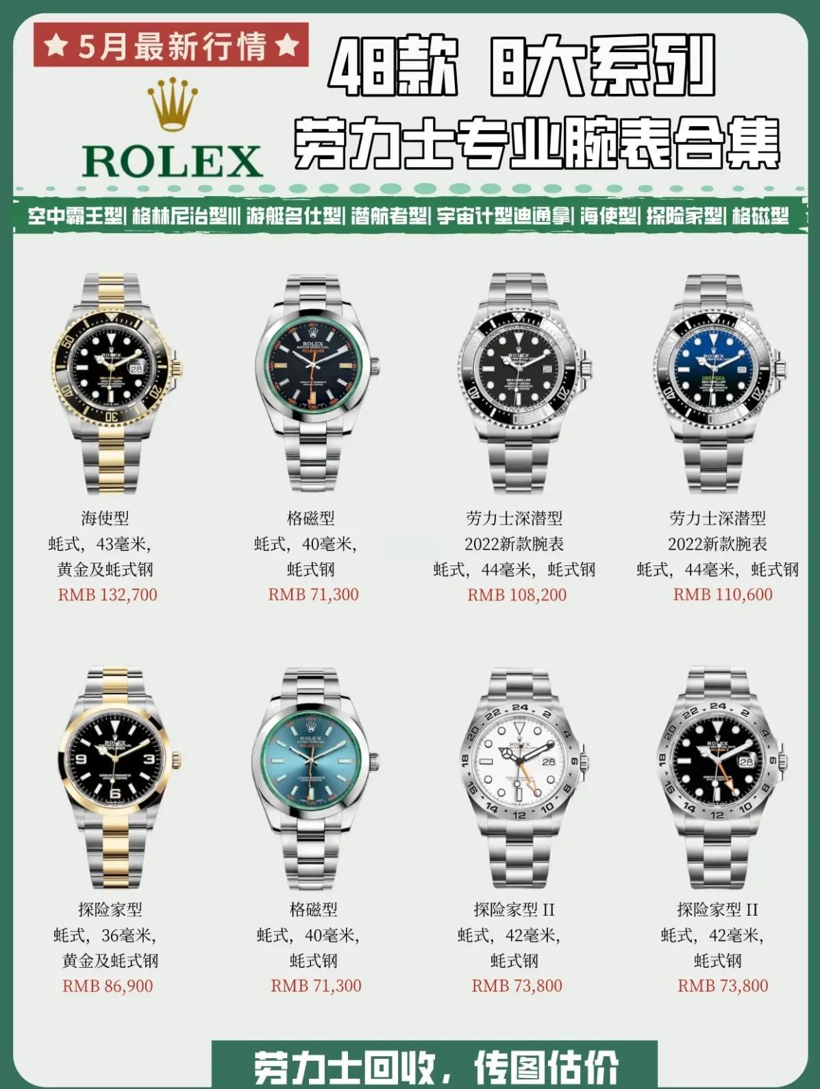 名士手表零件价格表图片及价格