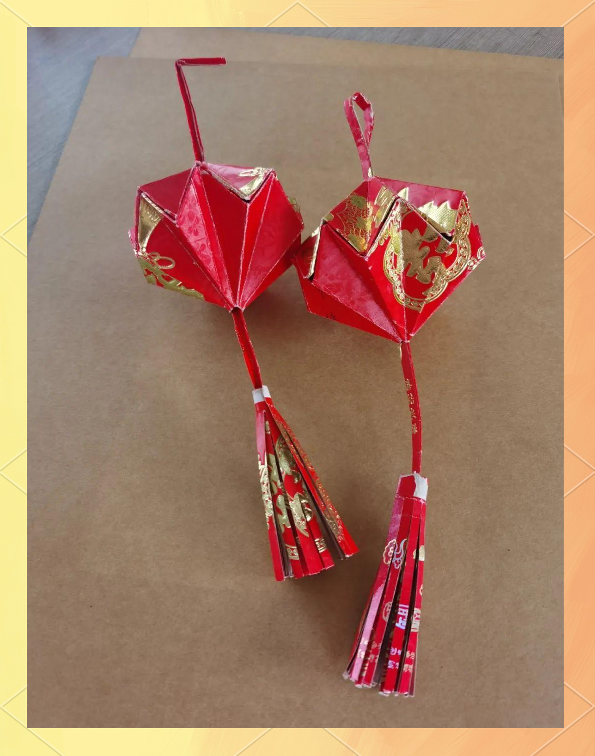 环保材料做灯笼手工