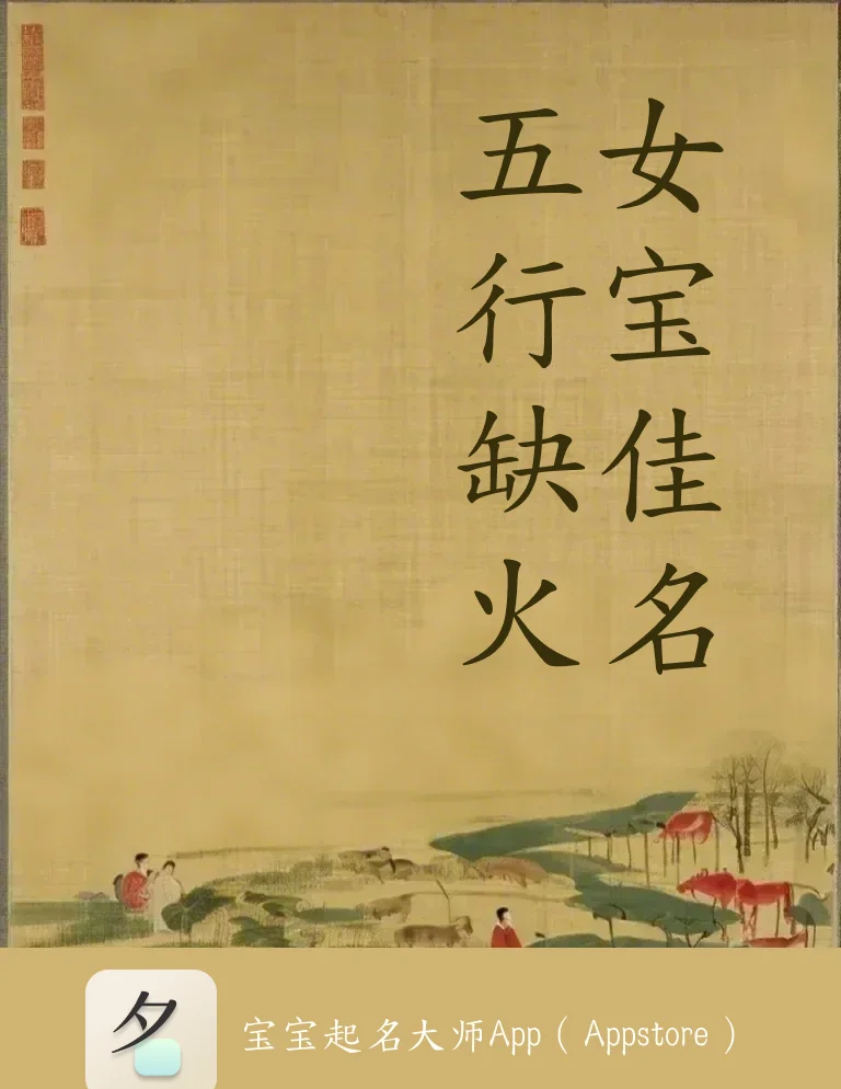 五行缺金女孩名字寓意好