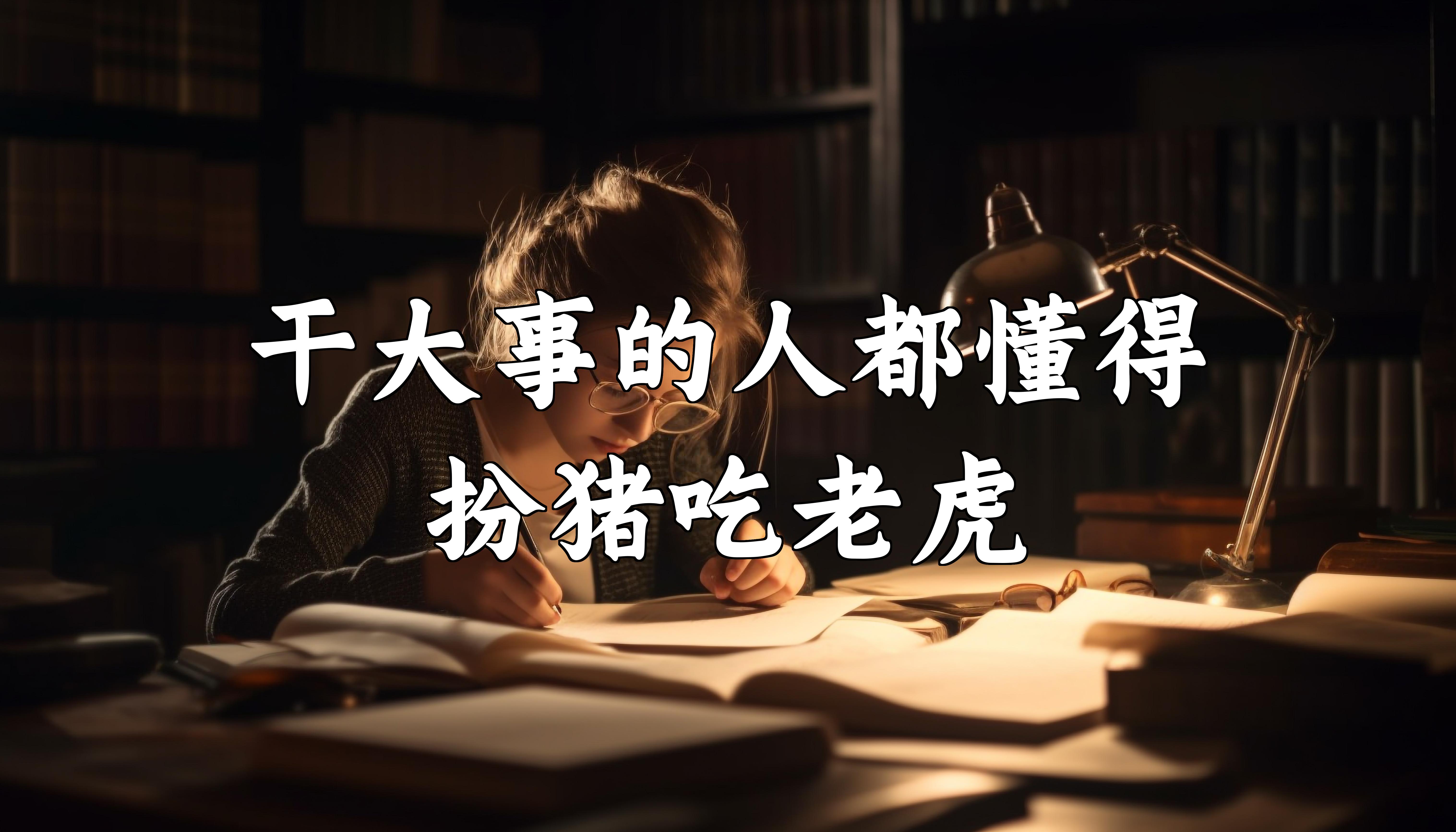 怎么理解扮猪吃老虎的人